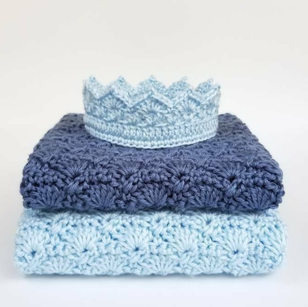 Baby Boy Crown Newborn - 12 Months Blue NWT